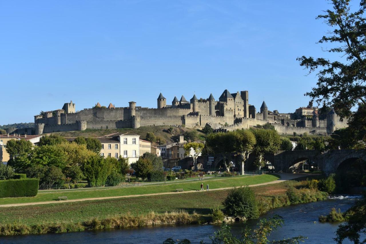 L'Or Vert, Castle View, Private Parking, Air Conditioner, Netflix, 160M From Medieval Town Carcassonne Exterior foto